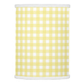 Pale yellow and white gingham lamp shade (Right)