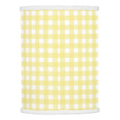 Pale yellow and white gingham lamp shade (Back)