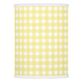 Pale yellow and white gingham lamp shade (Front)