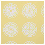 Pale Yellow Asian Moods Mandalla ~ small pattern Fabric
