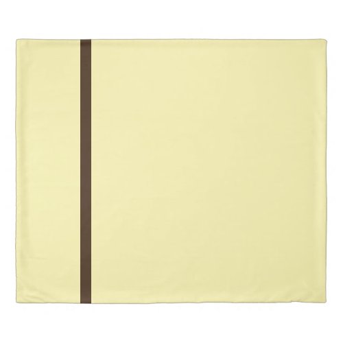 Pale Yellow + Brown Trim 
