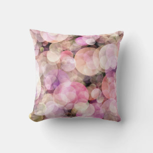 Pale Yellow Bubbles: Elegant Decor Throw Pillow