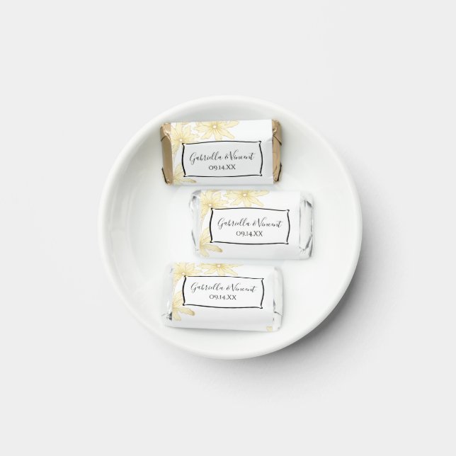 Pale Yellow Daisies Wedding Favor (Plate)
