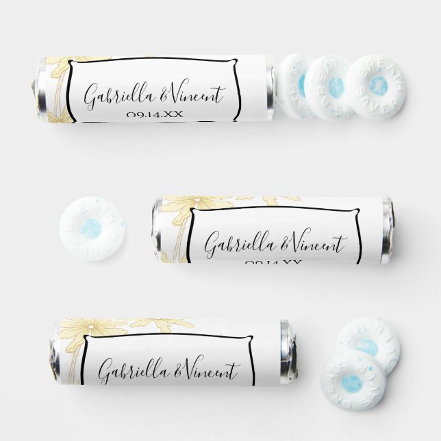 Pale Yellow Daisies Wedding Favor (Assorted)