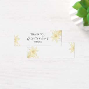 Pale Yellow Daisies Wedding Favor Tag