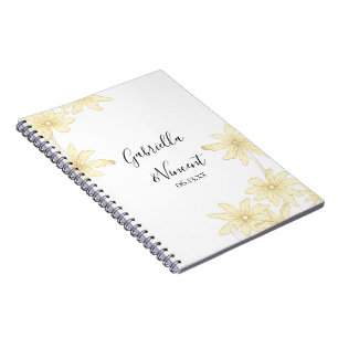 Pale Yellow Daisies Wedding Guest Book