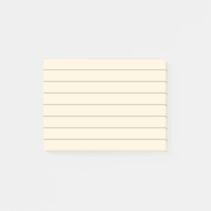 Pale yellow lined paper Post-it Notes
