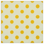 Pale Yellow On Yellow Polka Dots Pattern Design  Fabric