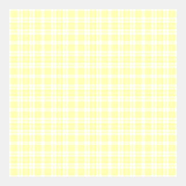 Pale Yellow Plaid, Tartan or Gingham Pattern (Front)