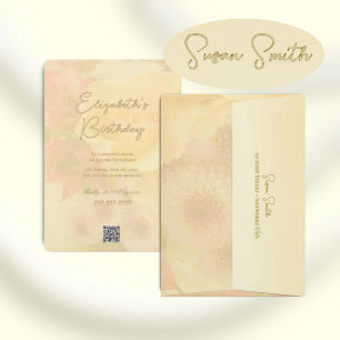 Pale Yellow Rose Envelope