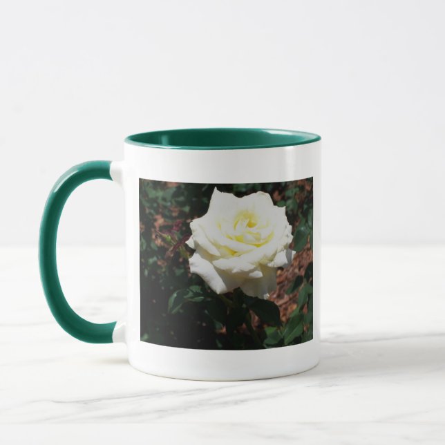 Pale Yellow Rose Mug (Left)