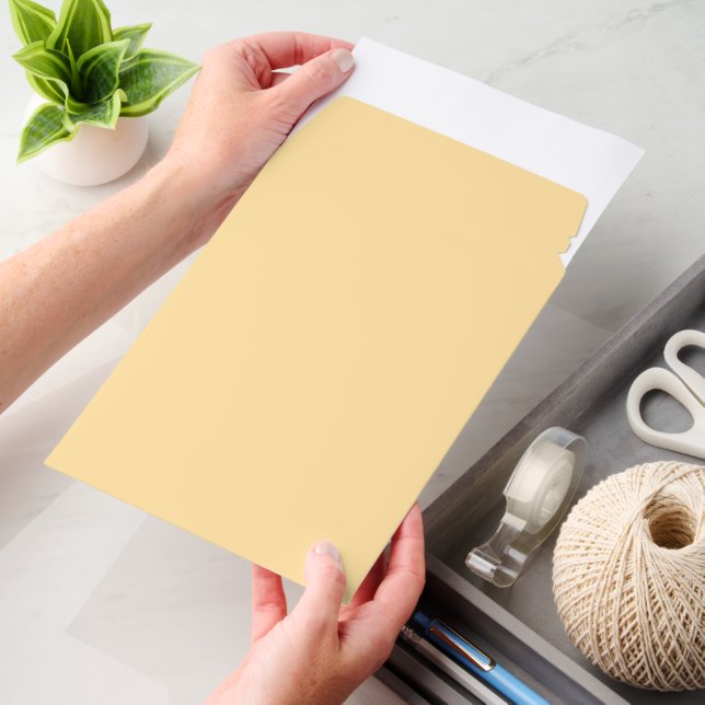 Pale Yellow Shipping Envelope Mailer (Desk)