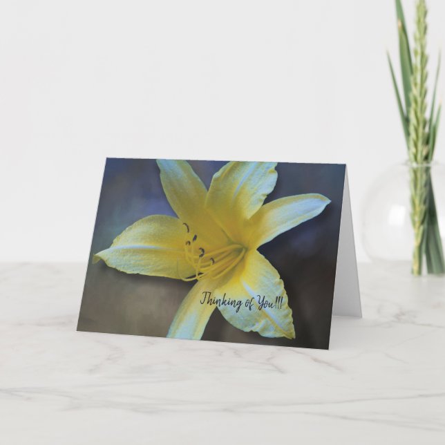 pale yellow watercolor1-18  greeting card (Front)