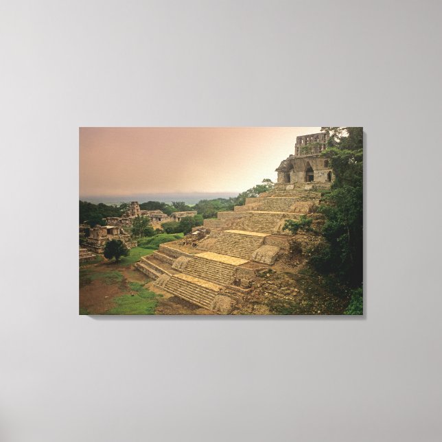 Palenque, Chiapas, Mexico, Maya Canvas Print (Front)