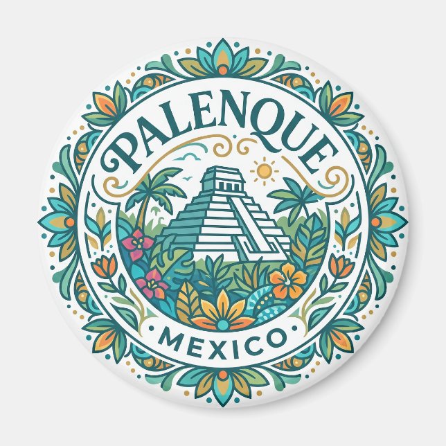 Palenque Mexico Magnet (Front)