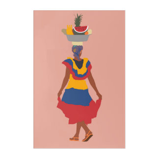 palenquera colombia acrylic print