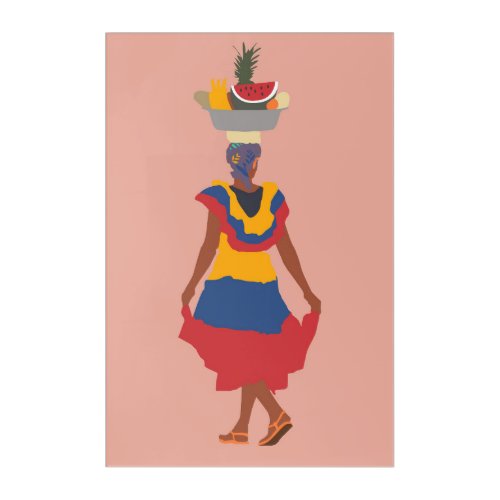 palenquera colombia acrylic print