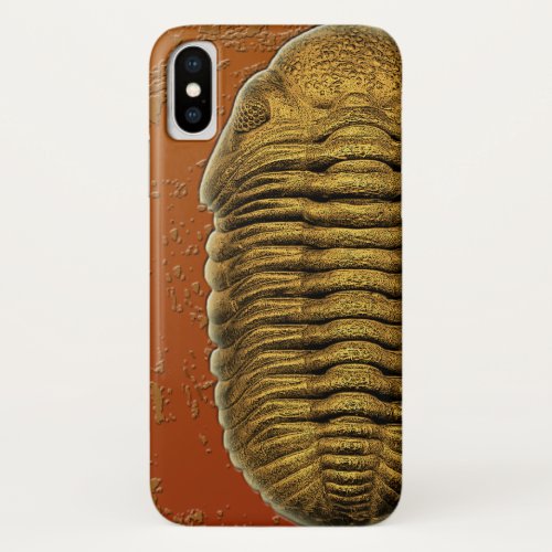 Paleo_chic Phacops Rana  Fossil Trilobite iPhone X Case