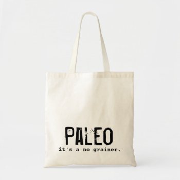Paleo Diet It's A No Grainer Vintage Tote Bag by ShopKatalyst at Zazzle