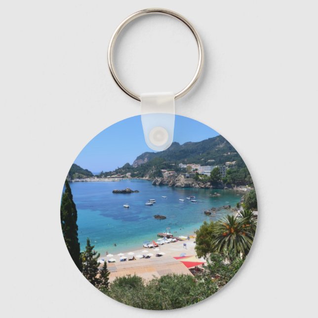 Paleokastritsa Greece Keychain (Front)