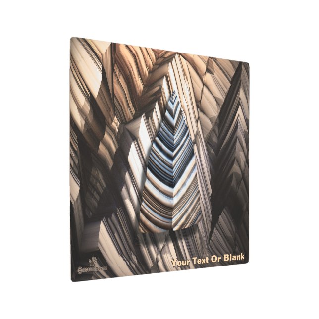 Paleolithic Technology Metal Print (Angled)