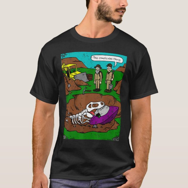 Paleontologist Joke  For Men Women and Kids Dino T-Shirt (Front)