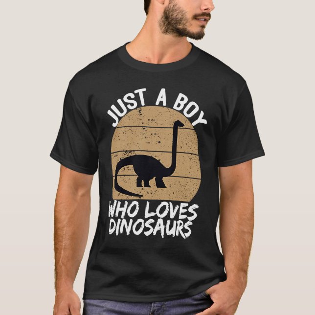Paleontologist Loves Dinosaurs Schoolboys T-Shirt (Front)