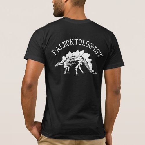 Paleontologist Stegosaurus T_Shirt