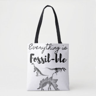 Paleontologist tote bag