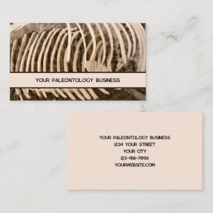 Paleontology Bones Whale Skeleton Business Card