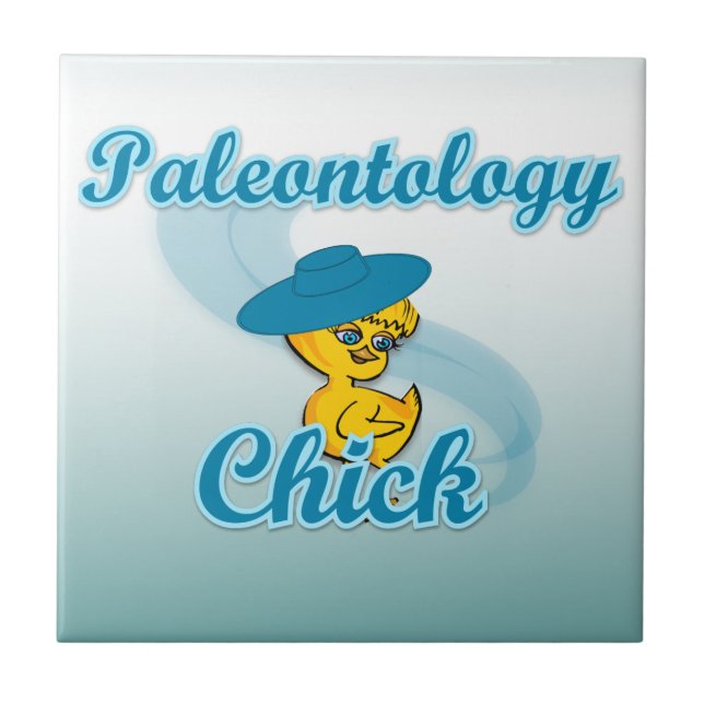 Paleontology Chick #3 Ceramic Tile (Front)