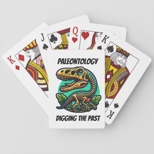 Paleontology Digging the Past Playing Cards