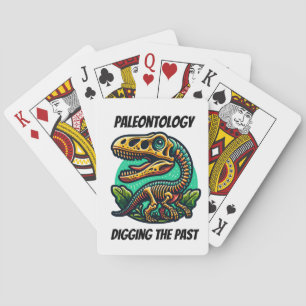 Paleontology Digging the Past Poker Cards