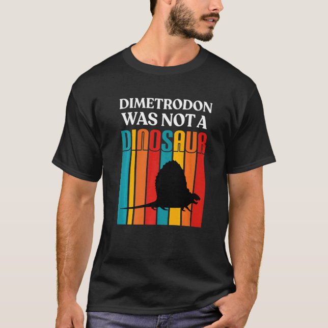 Paleontology For Adults Dinosaurs Dimetrodon Juras T-Shirt (Front)