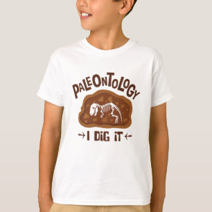 Paleontology I Dig It Paleontologist Dinosaur Bone T-Shirt