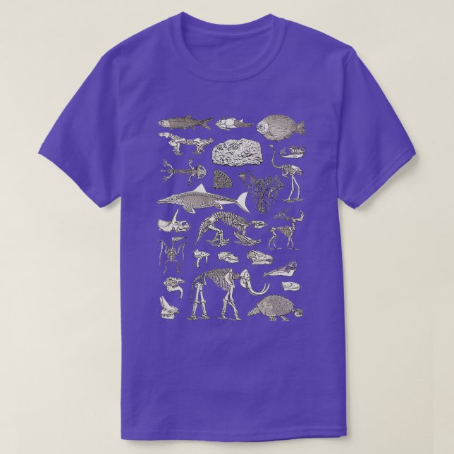 Paleontology Illustration 3 T-Shirt (Design Front)