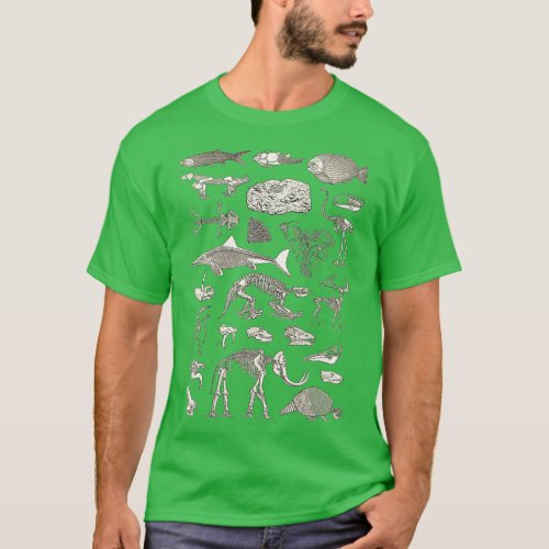 Paleontology Illustration T_Shirt