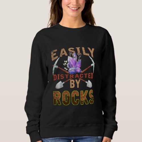 Paleontology Rock Collector Geologist  Geology Sweatshirt