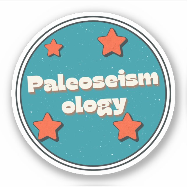 Paleoseismology Sticker (Front)