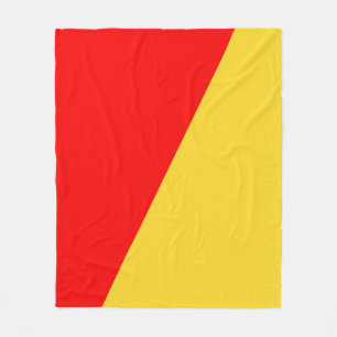 Palermo city flag italy symbol Sicily sicilia ital Fleece Blanket