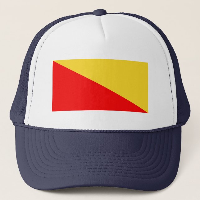 Palermo city flag italy symbol Sicily sicilia ital Trucker Hat (Front)