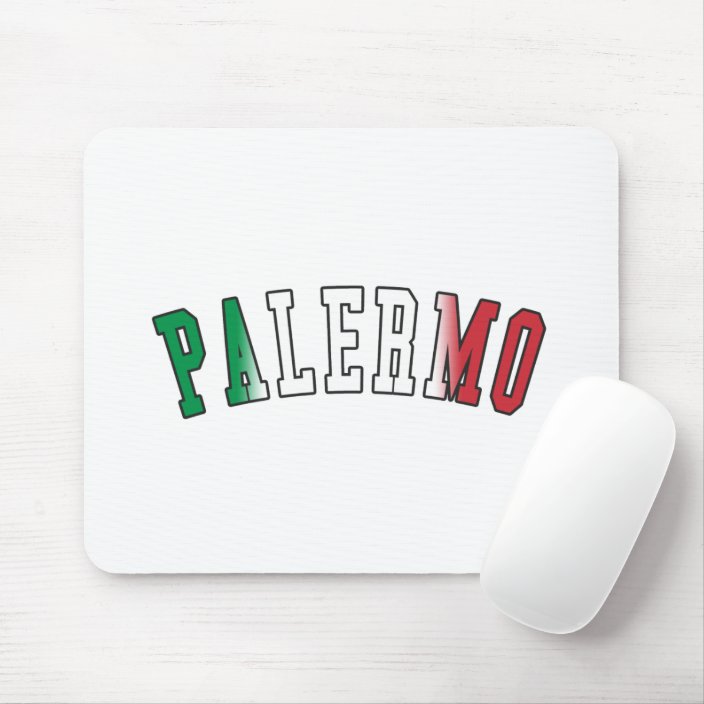 Palermo in Italy National Flag Colors Mousepad