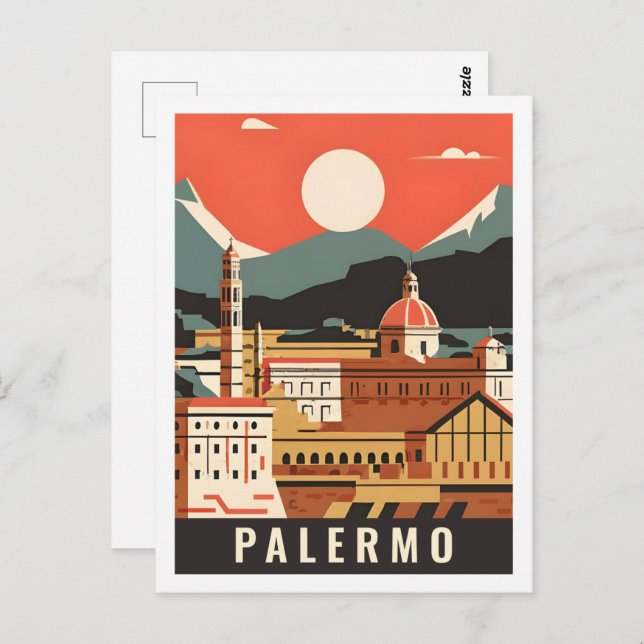 Palermo Italy Famous Travel Place Postcard (Front/Back)