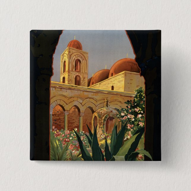 Palermo Pinback Button (Front)
