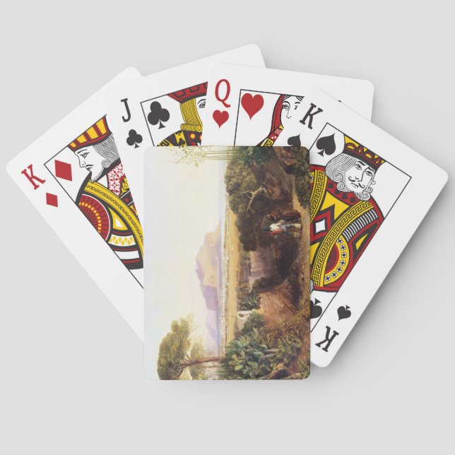 Palermo, Sicily, 1847 (oil on canvas) Poker Cards (Back)