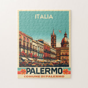 Palermo sicily italian vintage souvenir gifts jigsaw puzzle