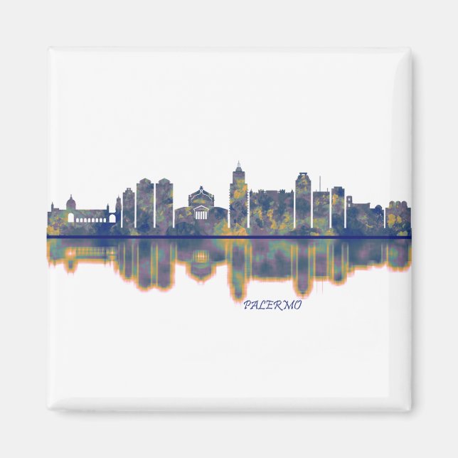 Palermo Skyline Magnet (Front)