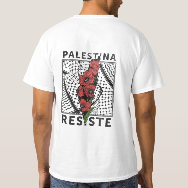 Palestina Resist T-Shirt (Back)