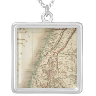 Palestine 2 silver plated necklace