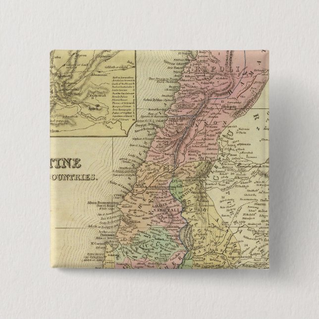 Palestine & Adjacent Countries Button (Front)